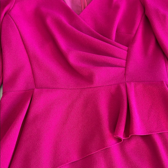 Teri Jon Fuchsia Asymmetrical Dress - Picture 6 of 7